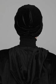 Super Soft Velvet Pre-Tied Turban, Comfortable Lightweight Winter Bonnet Cap for Women, Easy Wrap Women Head Covering, Chemo Cancer Cap,B-9K Dusty Rose