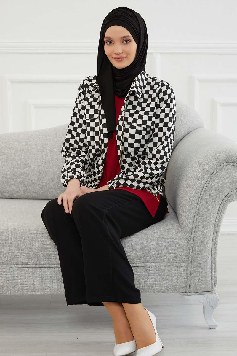 Jersey Shawl for Women 95% Cotton Bonnet Modesty Turban Cap Wrap Instant Scarf,BT-1 Black