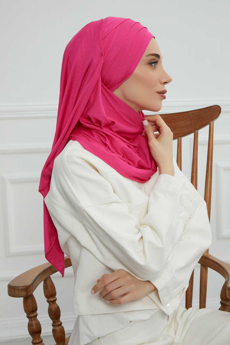 Jersey Shawl for Women %95 Cotton Scarf Head Wrap Modesty Turban Cap Hat,CPS-43