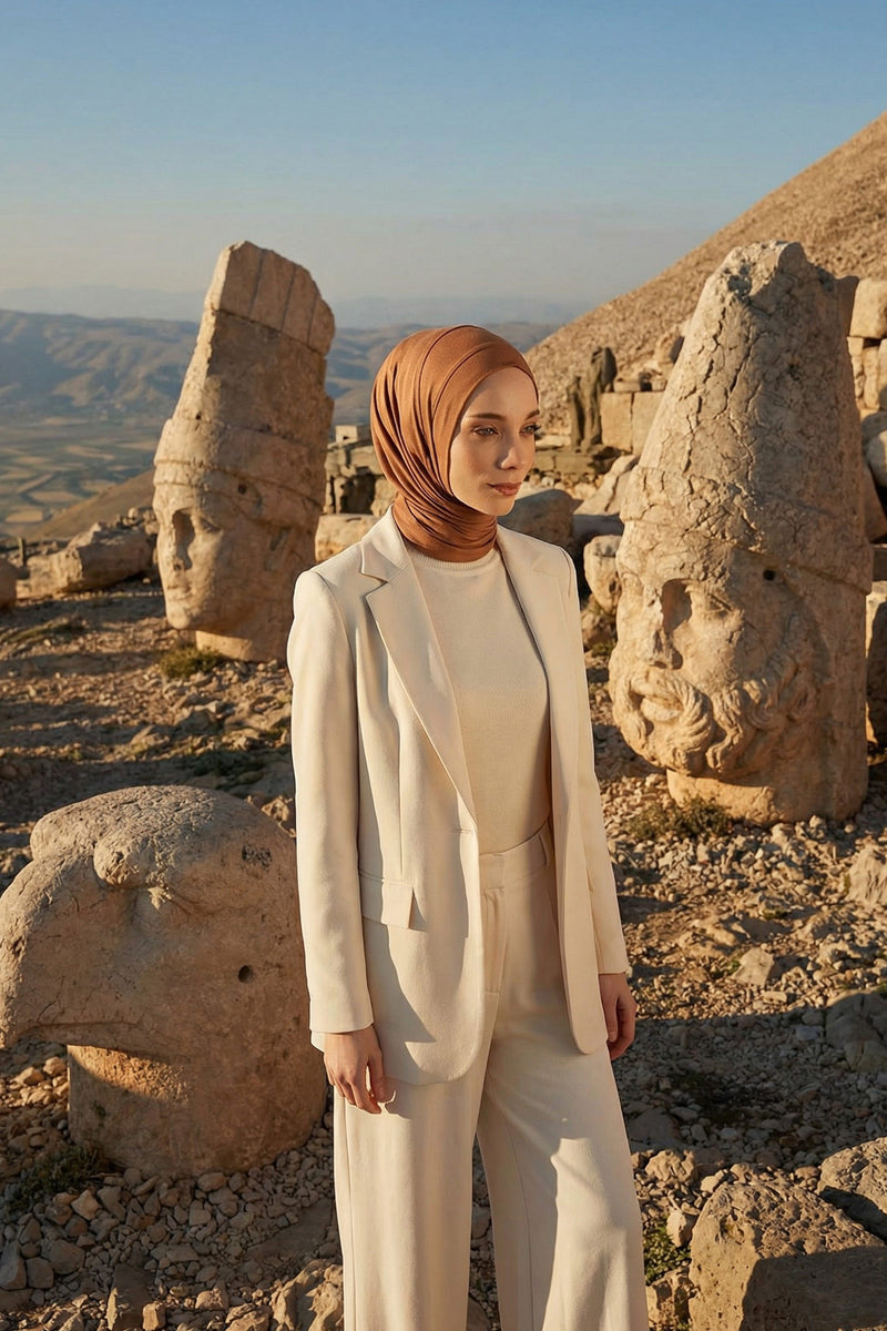 Jersey Shawl for Women Instant Combed Cotton Shawl for Women Cotton Modesty Instant Turban Cap Hat Head Wrap Ready to Wear Scarf,PS-16