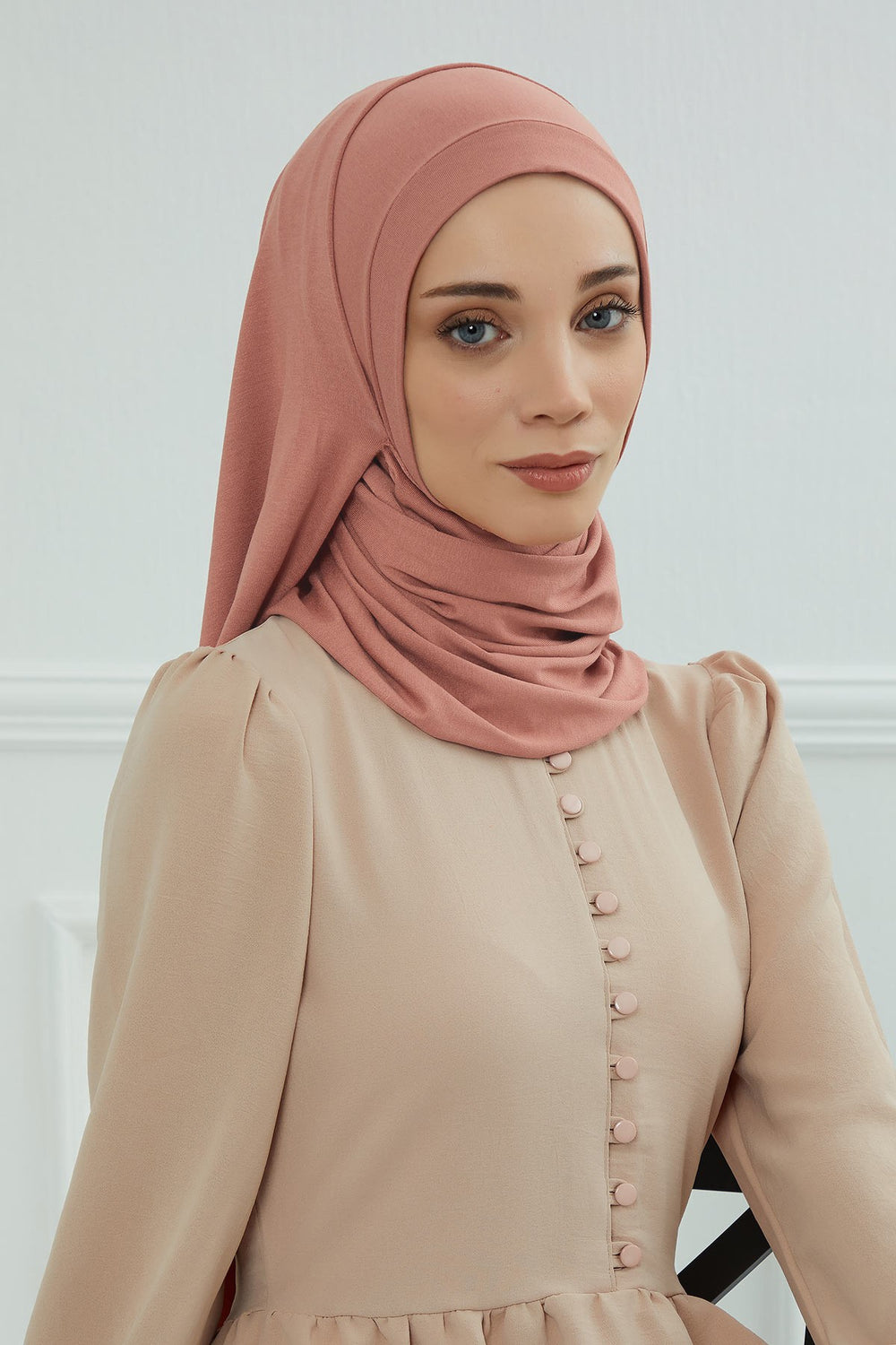 Jersey Shawl for Women Instant Combed Cotton Shawl for Women Cotton Modesty Instant Turban Cap Hat Head Wrap Ready to Wear Scarf,PS-16