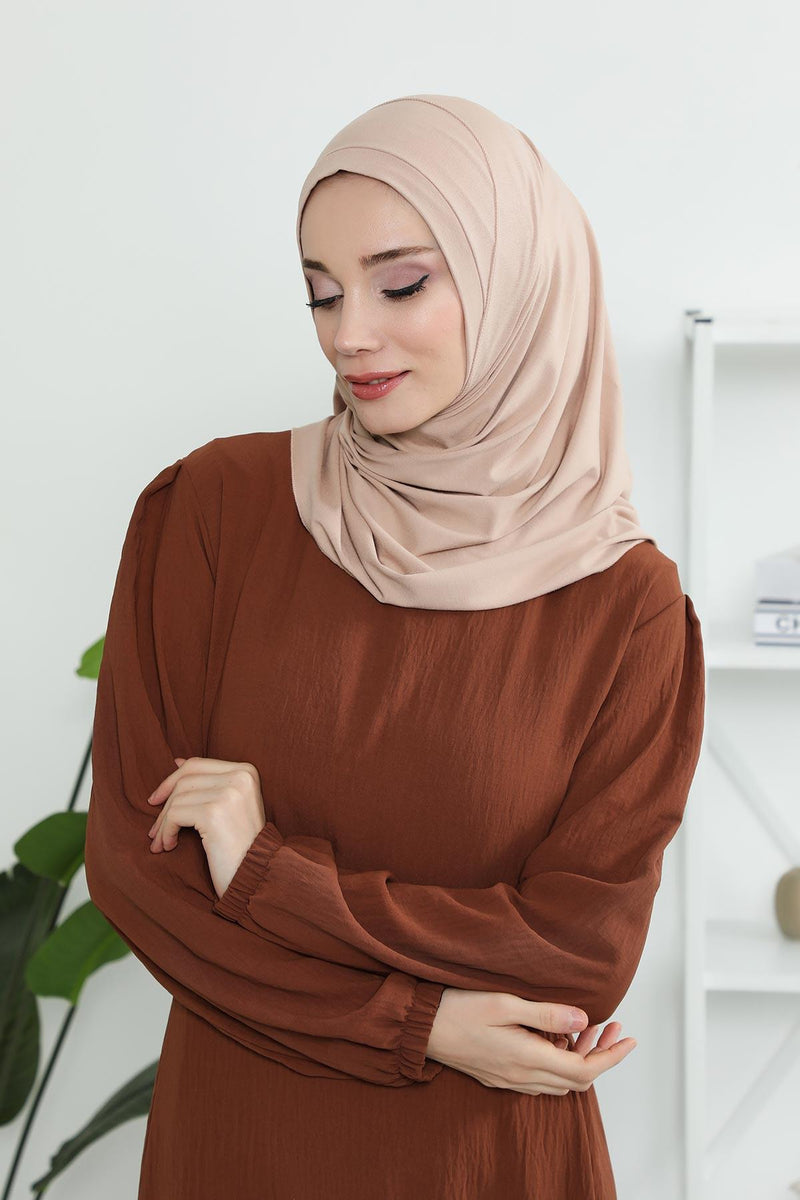 Jersey Shawl for Women Instant Combed Cotton Shawl for Women Cotton Modesty Instant Turban Cap Hat Head Wrap Ready to Wear Scarf,PS-16