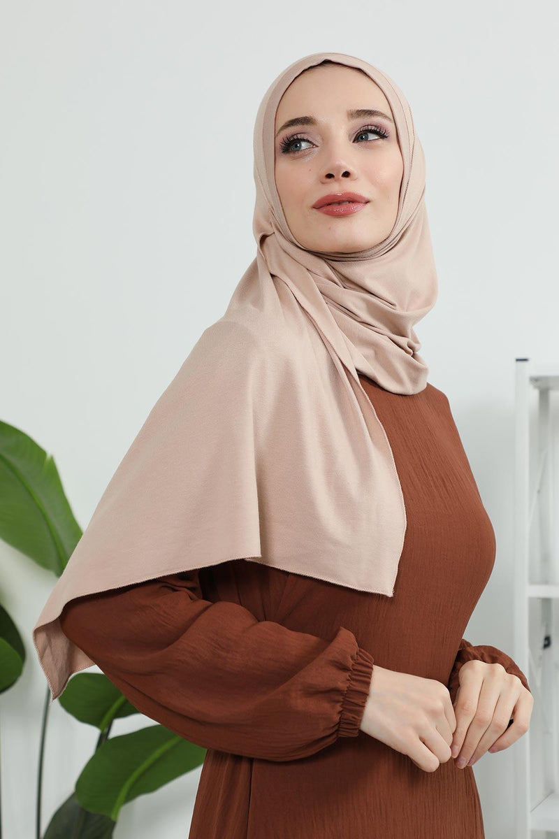 Jersey Shawl for Women Instant Combed Cotton Shawl for Women Cotton Modesty Instant Turban Cap Hat Head Wrap Ready to Wear Scarf,PS-16