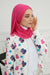 Jersey Shawl for Women Instant Cotton Head Wrap Shirred Scarf Turban,CPS-41 Fuchsia