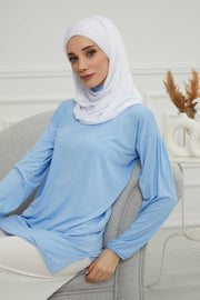 Jersey Shawl for Women Instant Cotton Head Wrap Shirred Scarf Turban,CPS-41 Fuchsia