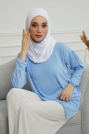 Jersey Shawl for Women Instant Cotton Head Wrap Shirred Scarf Turban,CPS-41 Fuchsia