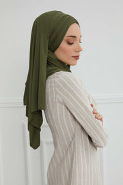 Jersey Shawl for Women Instant Cotton Head Wrap Shirred Scarf Turban,CPS-41 Fuchsia