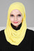 Jersey Shawl for Women Instant Cotton Head Wrap Shirred Scarf Turban,CPS-41 Fuchsia