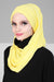Jersey Shawl for Women Instant Cotton Head Wrap Shirred Scarf Turban,CPS-41 Fuchsia