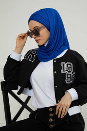 Jersey Shawl for Women Instant Cotton Head Wrap Shirred Scarf Turban,CPS-41 Sand Brown