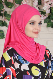 Jersey Shawl Instant Combed Coton Shawl Head Wrap Instant Modesty Turban Cap Scarf Ready to Wear Hijab,PS-43 Navy Blue