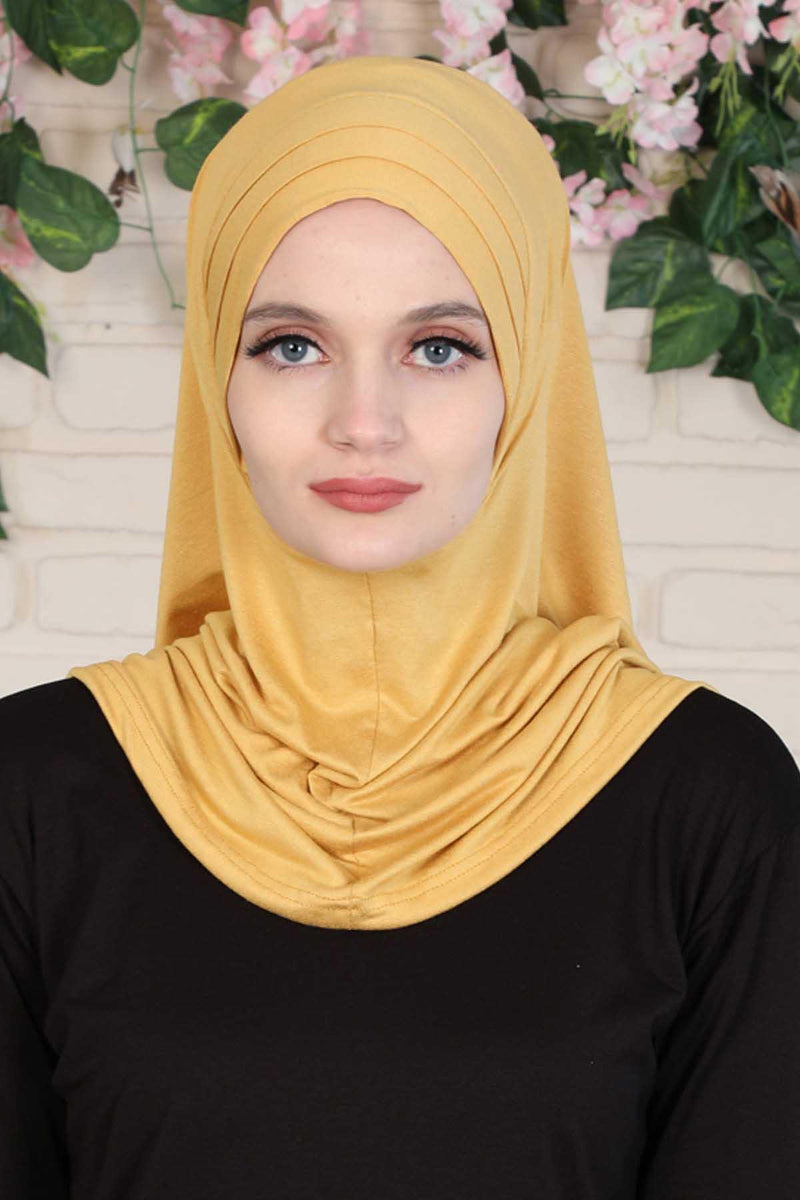 Jersey Shawl Instant Combed Coton Shawl Head Wrap Instant Modesty Turban Cap Scarf Ready to Wear Hijab,PS-43 Navy Blue