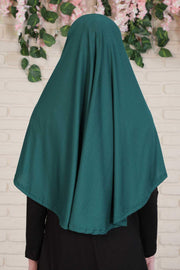 Jersey Shawl Instant Combed Coton Shawl Head Wrap Instant Modesty Turban Cap Scarf Ready to Wear Hijab,PS-43 Green