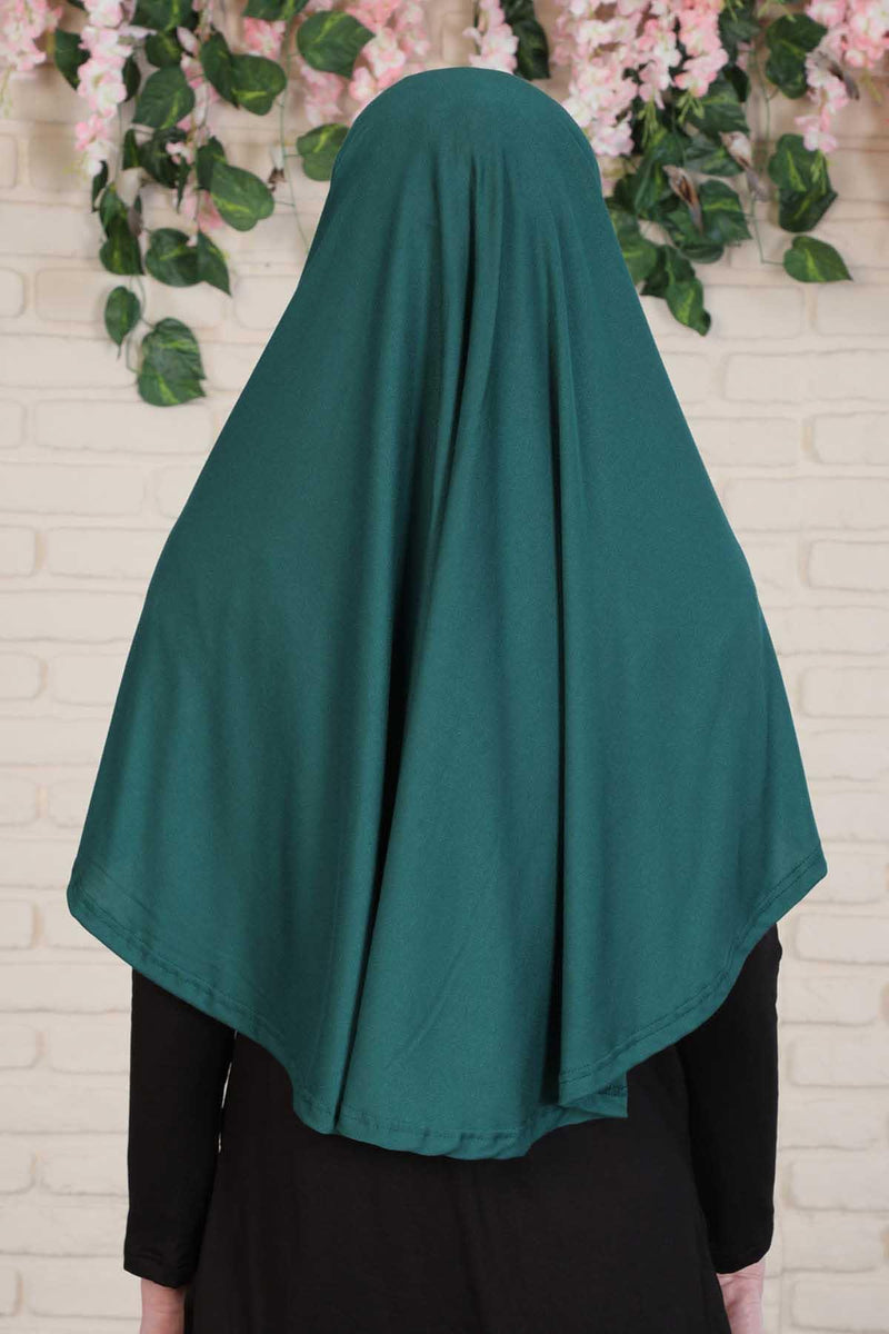 Jersey Shawl Instant Combed Coton Shawl Head Wrap Instant Modesty Turban Cap Scarf Ready to Wear Hijab,PS-43 Green