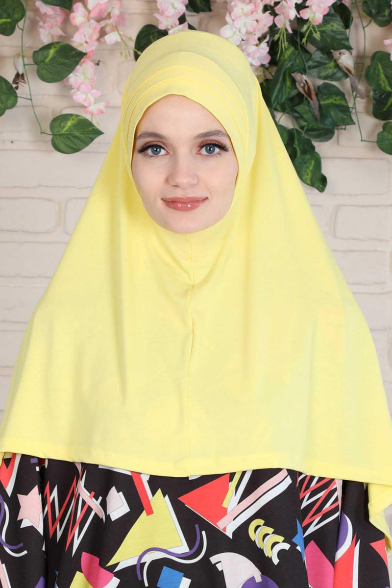 Jersey Shawl Instant Combed Coton Shawl Head Wrap Instant Modesty Turban Cap Scarf Ready to Wear Hijab,PS-43 Green