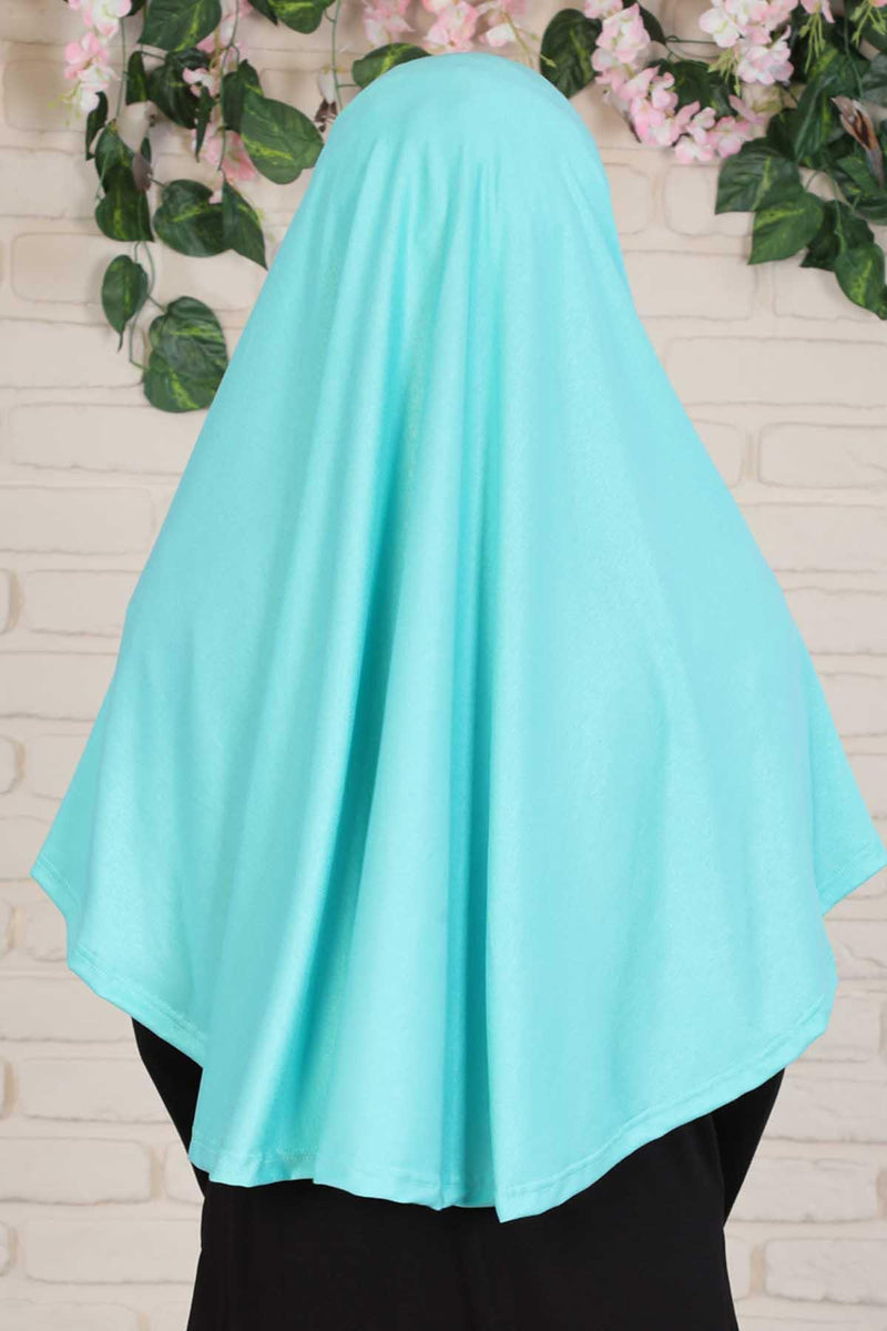 Jersey Shawl Instant Combed Coton Shawl Head Wrap Instant Modesty Turban Cap Scarf Ready to Wear Hijab,PS-43 Green