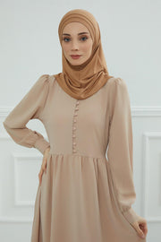 Jersey Shawl Instant Combed Coton Shawl Head Wrap Instant Modesty Turban Cap Scarf Ready to Wear Hijab,PS-43 Mink