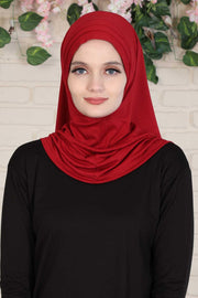 Jersey Shawl Instant Combed Coton Shawl Head Wrap Instant Modesty Turban Cap Scarf Ready to Wear Hijab,PS-43 Caramel Brown