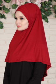 Jersey Shawl Instant Combed Coton Shawl Head Wrap Instant Modesty Turban Cap Scarf Ready to Wear Hijab,PS-43 Caramel Brown