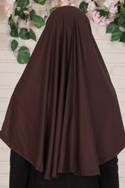 Jersey Shawl Instant Combed Coton Shawl Head Wrap Instant Modesty Turban Cap Scarf Ready to Wear Hijab,PS-43 Caramel Brown