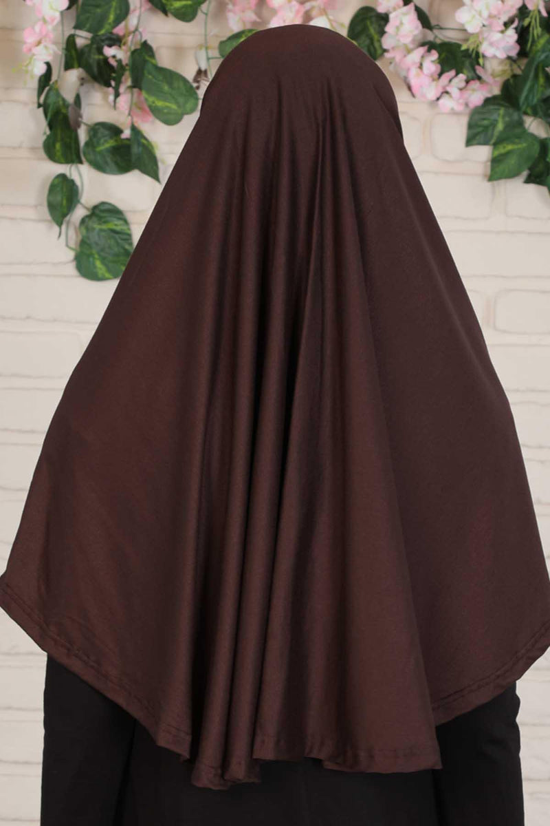 Jersey Shawl Instant Combed Coton Shawl Head Wrap Instant Modesty Turban Cap Scarf Ready to Wear Hijab,PS-43 Caramel Brown