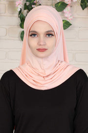 Jersey Shawl Instant Combed Coton Shawl Head Wrap Instant Modesty Turban Cap Scarf Ready to Wear Hijab,PS-43 Black