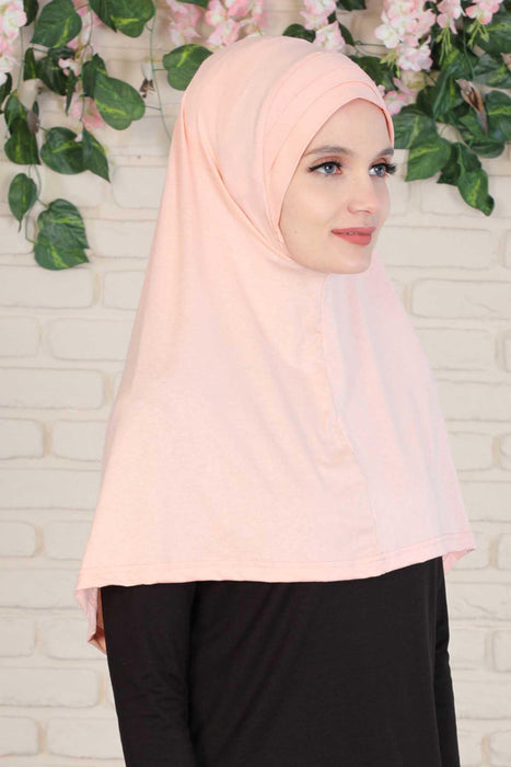 Jersey Shawl Instant Combed Coton Shawl Head Wrap Instant Modesty Turban Cap Scarf Ready to Wear Hijab,PS-43