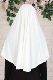 Jersey Shawl Instant Combed Coton Shawl Head Wrap Instant Modesty Turban Cap Scarf Ready to Wear Hijab,PS-43 Ivory