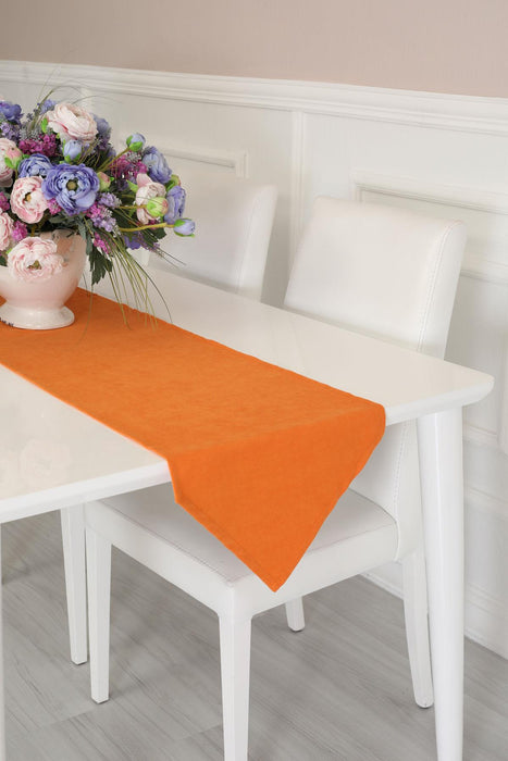 Knit Fabric Table Runner 12 x 36 inches (30 x 90 cm) Machine Washable Table Cloth for Home Kitchen Decorations Wedding,R-13