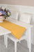 Knit Fabric Table Runner with Rick Rack 12 x 36 inches (30 x 90 cm) Machine Washable Table Cloth for Home Kitchen Decorations Wedding,R-22 Yellow - Gold
