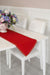 Knit Fabric Table Runner with Rick Rack 12 x 36 inches (30 x 90 cm) Machine Washable Table Cloth for Home Kitchen Decorations Wedding,R-22 Red - Gold