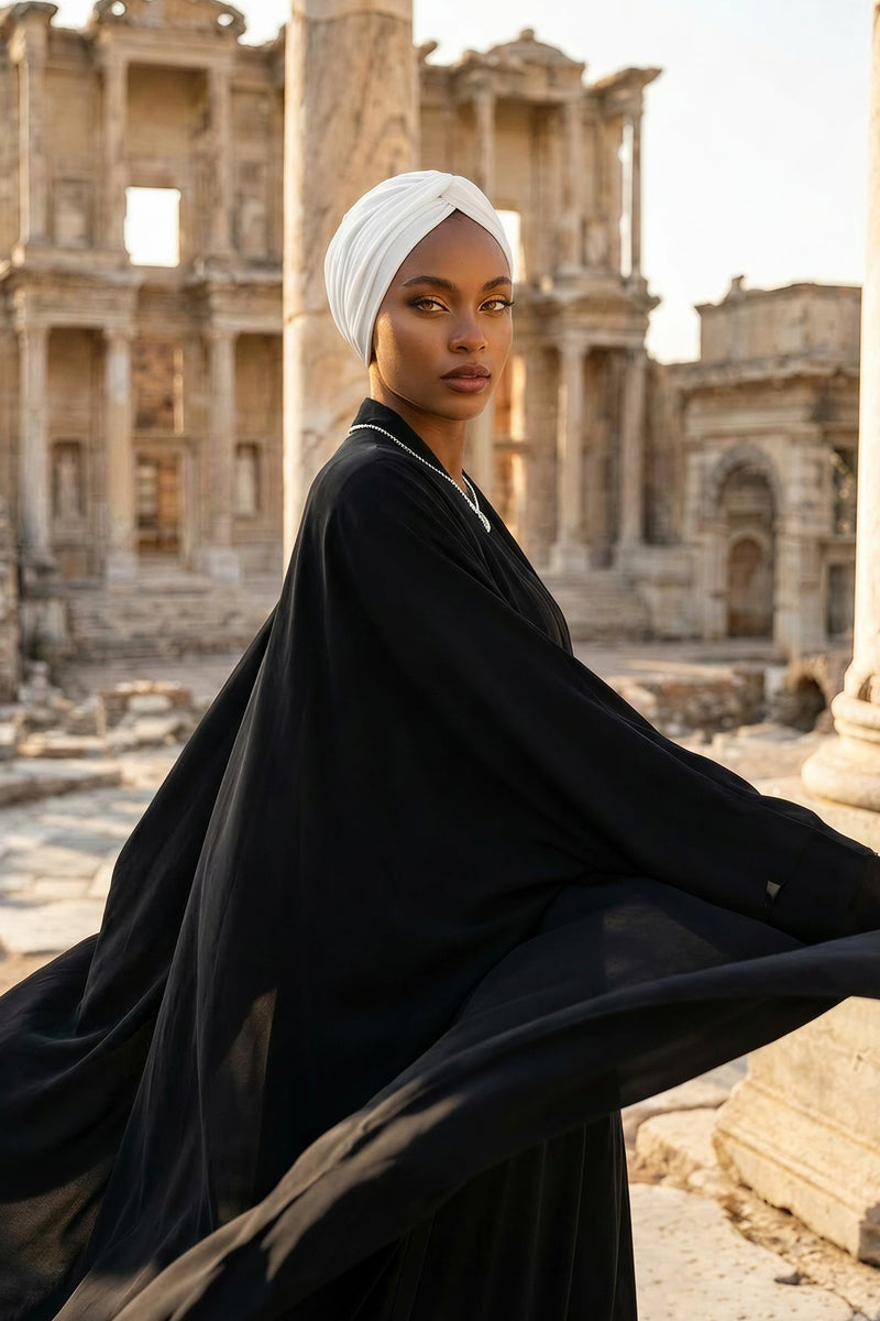 Maharajah Instant Turban Hijab for Women Headwrap Lightweight Headscarf Modest Headwear, Plain Stylish Bonnet Cap for Women,B-4