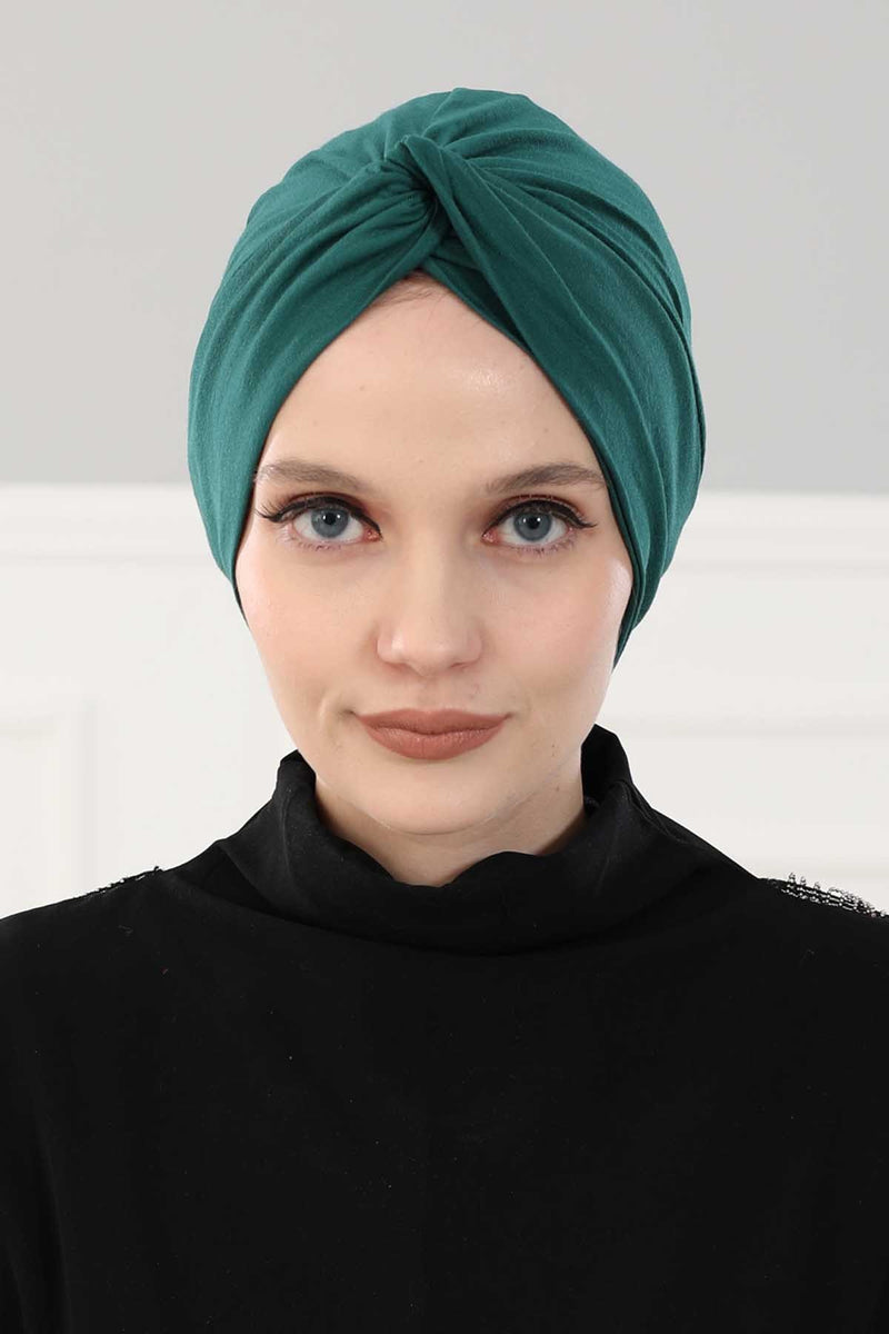Maharajah Instant Turban Hijab for Women Headwrap Lightweight Headscarf Modest Headwear, Plain Stylish Bonnet Cap for Women,B-4
