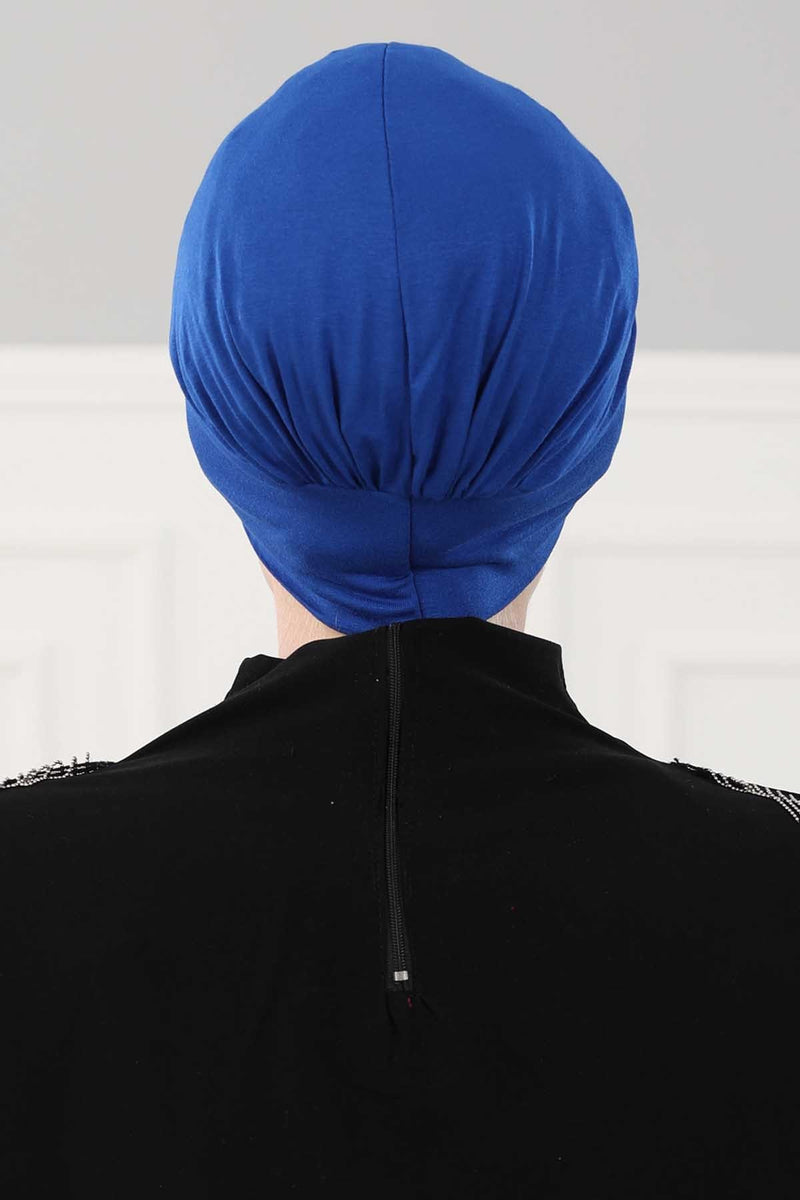 Maharajah Instant Turban Hijab for Women Headwrap Lightweight Headscarf Modest Headwear, Plain Stylish Bonnet Cap for Women,B-4