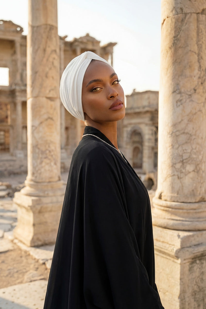 حجاب عمامة فوري من مهراجا للنساء، غطاء رأس خفيف الوزن، غطاء رأس متواضع، قبعة بونيه أنيقة سادة للنساء، B-4