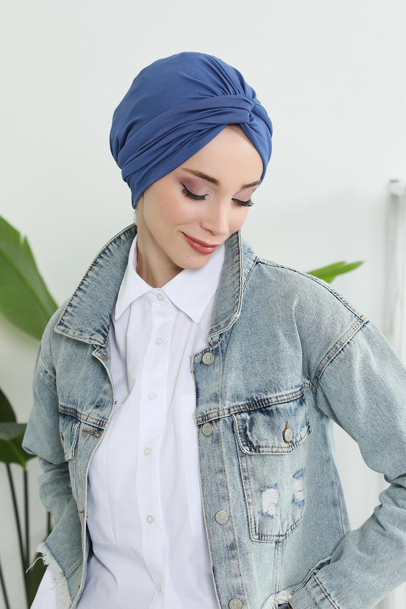 حجاب عمامة فوري من مهراجا للنساء، غطاء رأس خفيف الوزن، غطاء رأس متواضع، قبعة بونيه أنيقة سادة للنساء، B-4