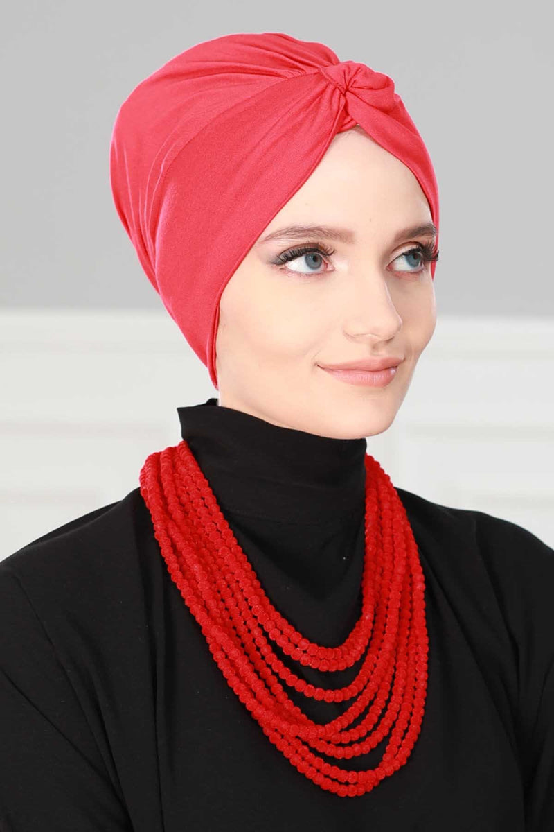 حجاب عمامة فوري من مهراجا للنساء، غطاء رأس خفيف الوزن، غطاء رأس متواضع، قبعة بونيه أنيقة سادة للنساء، B-4