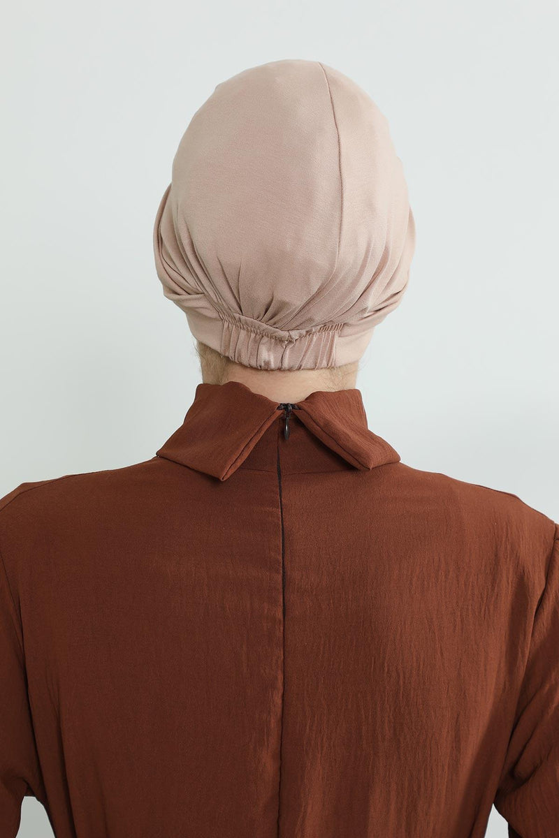 Maharajah Instant Turban Hijab for Women Headwrap Lightweight Headscarf Modest Headwear, Plain Stylish Bonnet Cap for Women,B-4