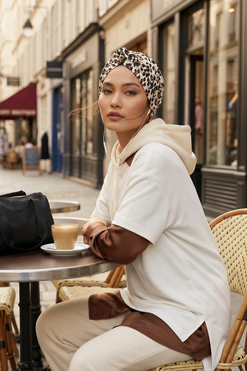 Maharajah Style Instant Turban with Various Pattern Options, Flexible Patterned Turban Bonnet Head Wrap made from Soft Cotton,B-4YD