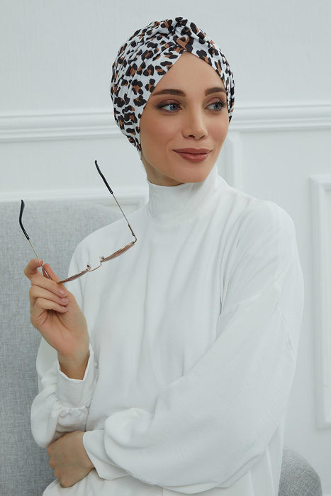 عمامة فورية بنمط مهراجا مع خيارات أنماط مختلفة، غطاء رأس عمامة مرن منقوش مصنوع من القطن الناعم، B-4YD
