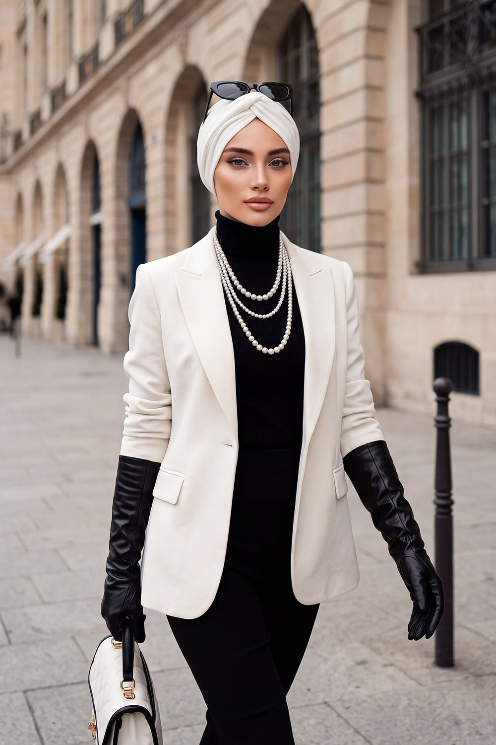 Maharajah Style Twist Turban Bonnet for Women, All Seasons Stretchy One Size Modest Headwrap, Double Face Fabric Underscarf Cap,B-4O