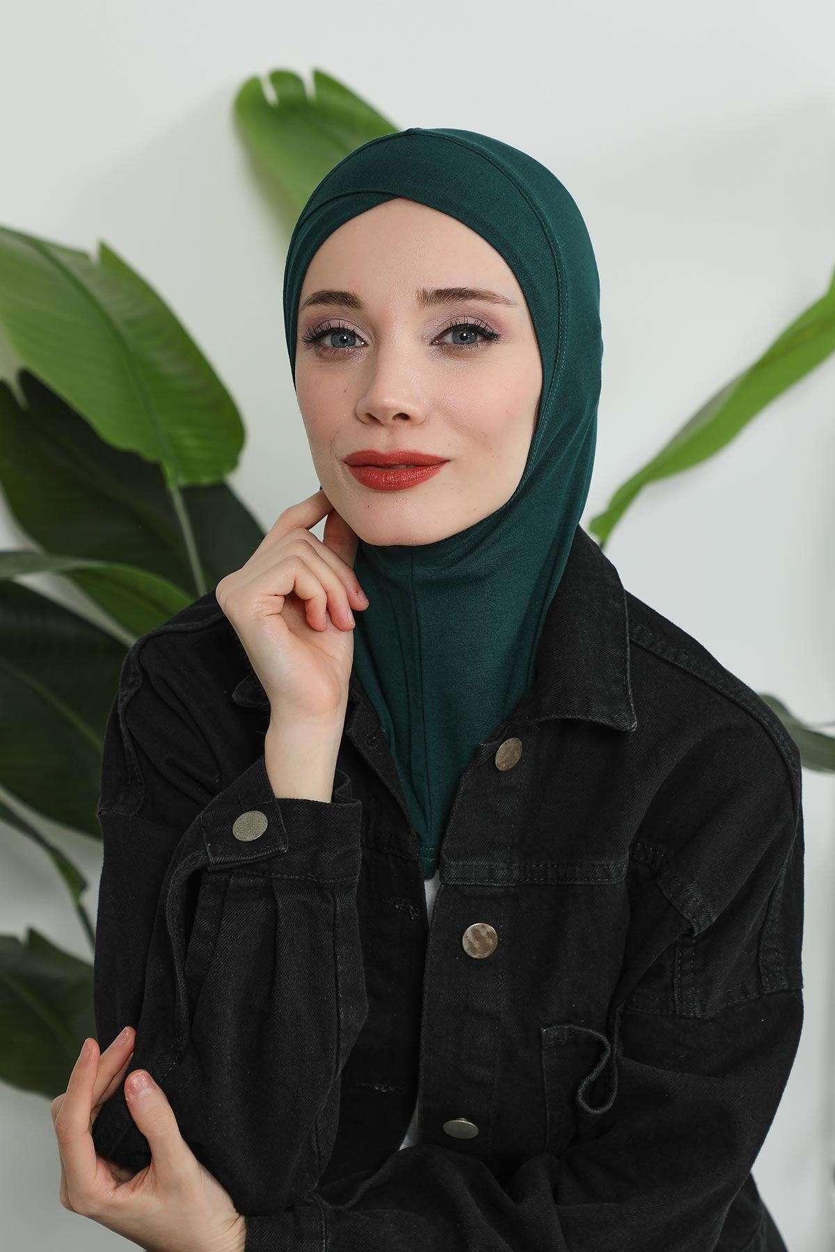 Minimalist Design Cotton Under Scarf Bonnet, Soft and Breathable Inner Hijab Cap, Easy Wear Cotton Bonnet Turban Ninja Cap,TB-4