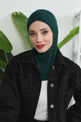 Minimalist Design Cotton Under Scarf Bonnet, Soft and Breathable Inner Hijab Cap, Easy Wear Cotton Bonnet Turban Ninja Cap,TB-4