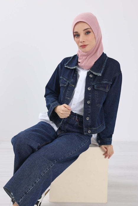 Minimalistische gerippte Turban-Innenhaube für Frauen, Einheitsgröße Polyviskose-Hijab-Untertuch, dehnbare innere Hijab-Instant-Turban-Haube, TB-5RB