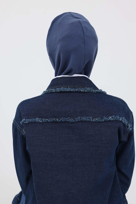 Minimalistische gerippte Turban-Innenhaube für Frauen, Einheitsgröße Polyviskose-Hijab-Untertuch, dehnbare innere Hijab-Instant-Turban-Haube, TB-5RB