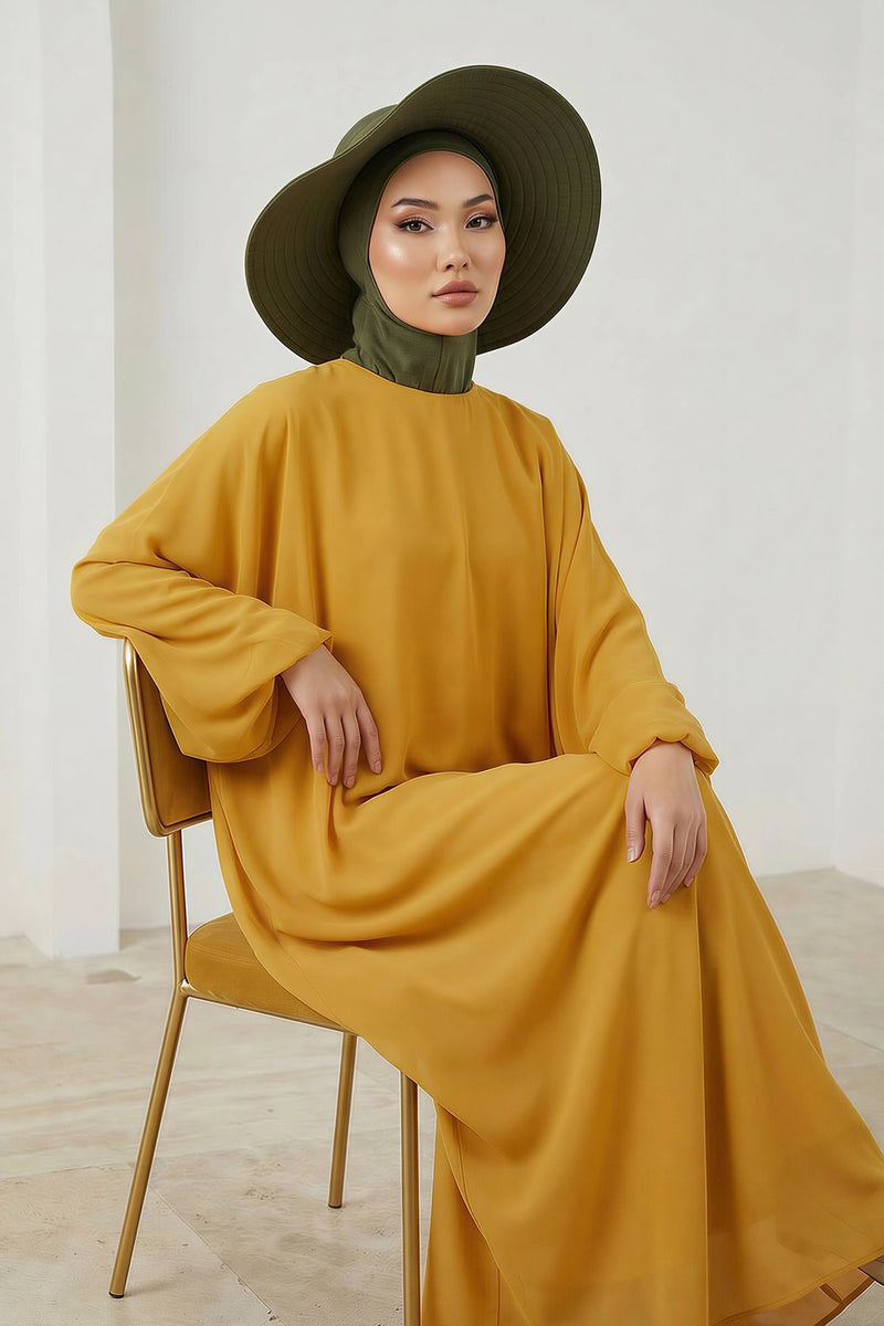 Modest Sun Protective Turban Bonnet with Removable Bow Brim for Women, 2-in-1 Hijab Ninja Cap with Removable Brim,S-5