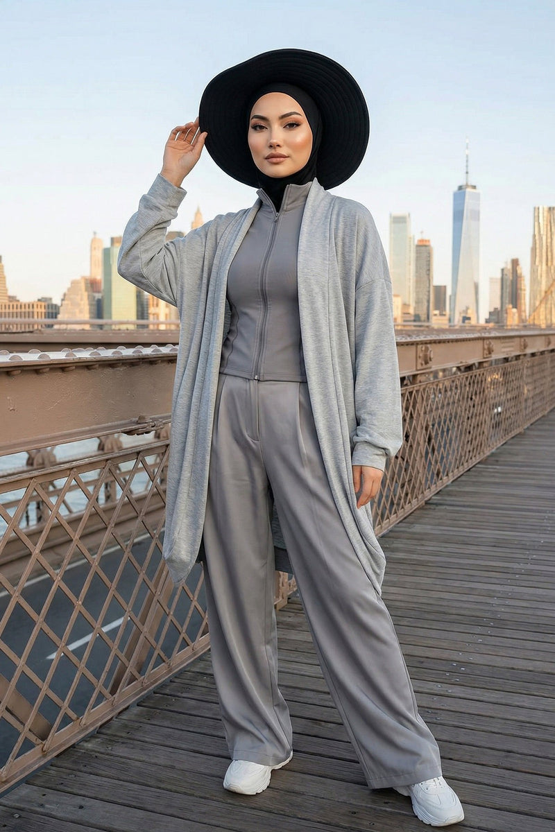 Modest Sun Protective Turban Bonnet with Removable Bow Brim for Women, 2-in-1 Hijab Ninja Cap with Removable Brim,S-5