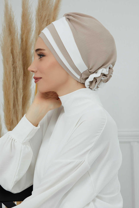Multicolor Instant Cotton Scarf Head Wrap Scarfs For Women Hat Bonnet Cap,B-67