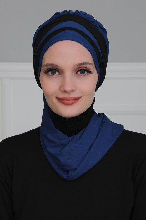 Multicolor Instant Turban Cotton Scarf Head Turbans with Unique Accessories For Women Headwear Stylish Elegant Design,HT-80