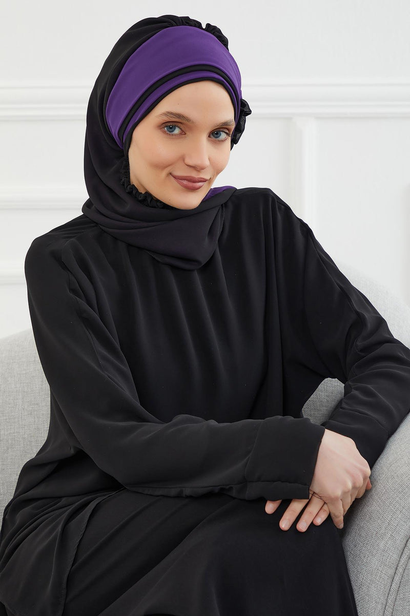 Multicolor Instant Turban Cotton Scarf Head Turbans with Unique Accessories For Women Headwear Stylish Elegant Design,HT-86